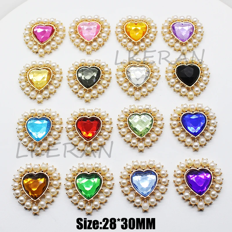 Новинка 28*30 мм в форме сердца 10 шт./лот слоновая кость искусственный жемчуг