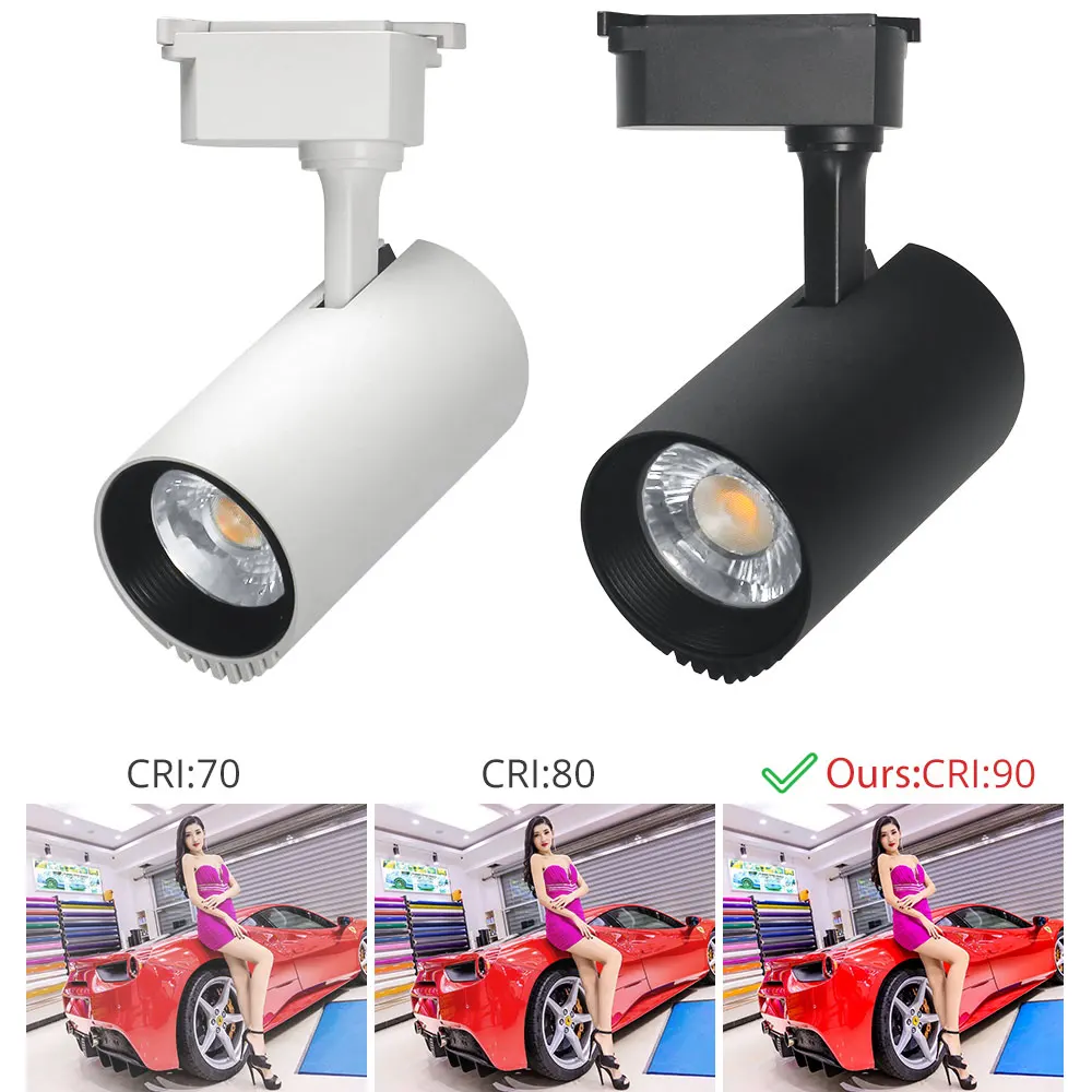 30 Вт светильник для рельсов точечный система светодиодный треков светильники