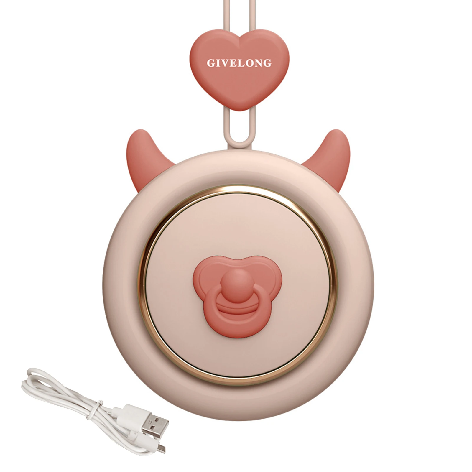 Электрический вентилятор безопасный пластиковый безлопастный мини USB для