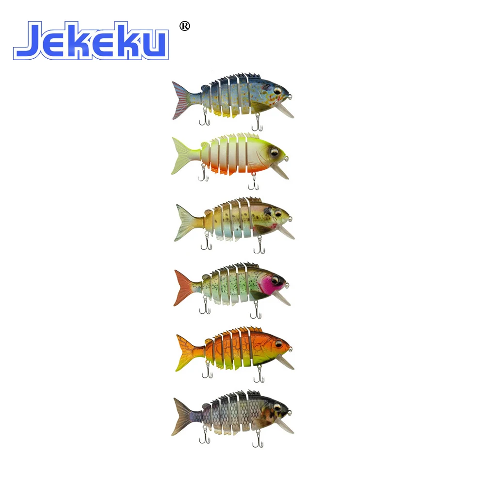 

JEKEKU New 1pc 105mm 21g Sinking Wobblers Fishing Lures Segments Hard Artificial Bait Kit Multi Jointe Swimbait Trout Pike