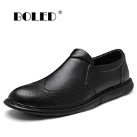 new spring single shoes men natural leather business oxfords round toe men dress shoes crocodile pattern leather shoes flats