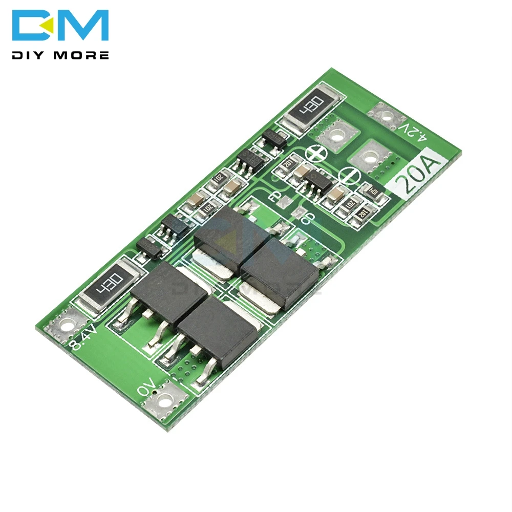 2S 10A 20A 7,4 V 8,4 V 18650 полимерная литиевая батарея защита BMS плата Стандартный баланс Модуль Diy Электронный