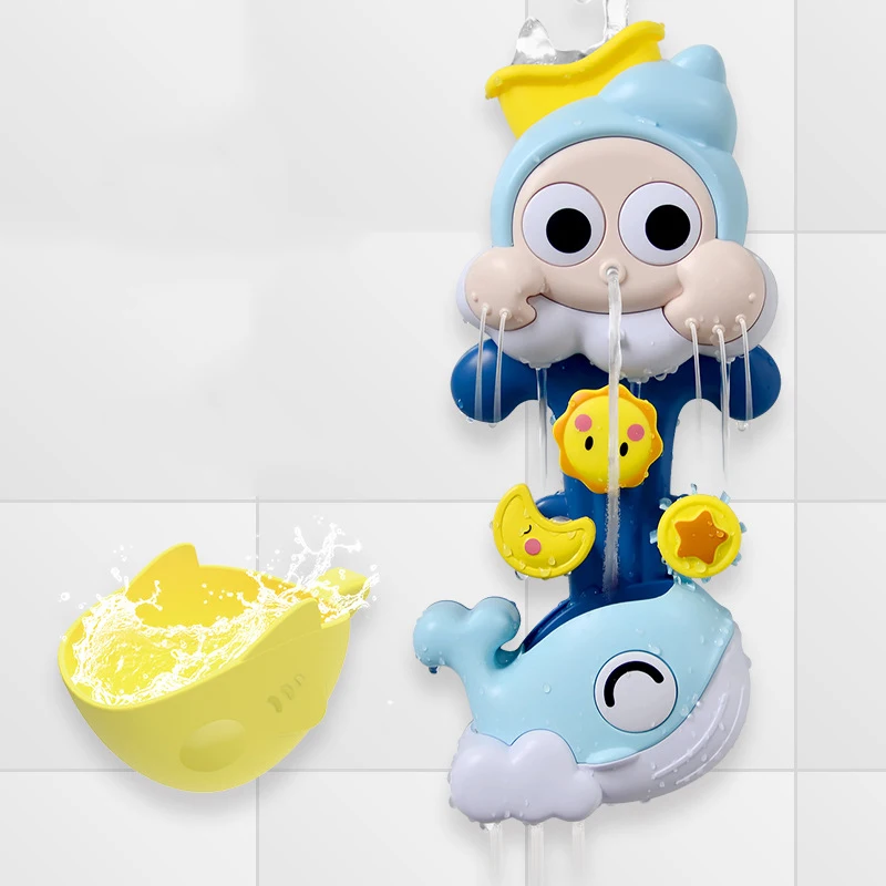Детская игрушка для ванной на присоске трек водные игры игрушки летняя