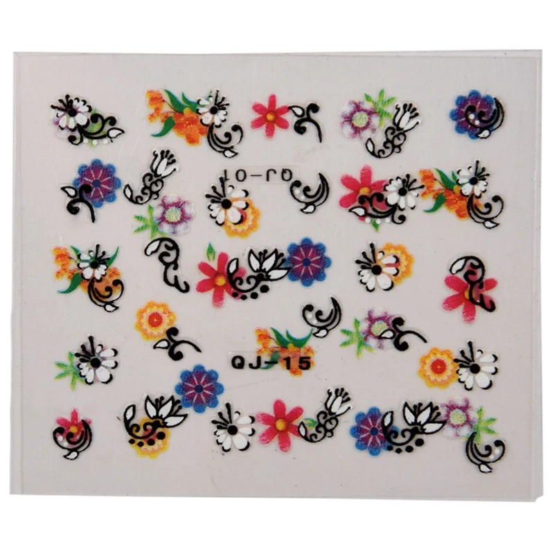 6 Pcs Slanted Tip Metal Pedicure Nail Clipper Cutter &amp 10 Sheets 3D Art Flowers Stickers Heart Star Tattoos | Красота и здоровье