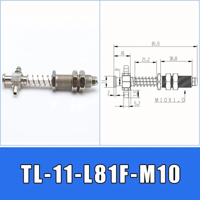 TL-11-L81F-M10 Большая голова 11 мм OD присоска манипулятор кронштейн для устройств аппаратные средства боковой хвост воздухозаборник Вакуумная присоска механическая рука M12 M10 - Цвет: TL-11-L81F-M10