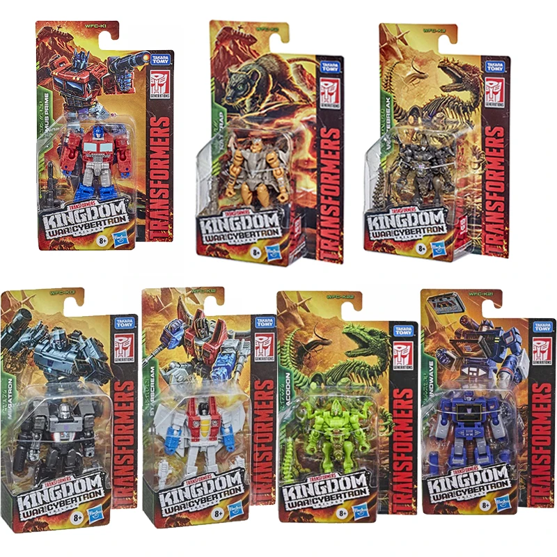 

Трансформеры Hasbro Kingdom, Optimus Prime, Мегатрон, Звездный крик, лазерный зверь, Rattrap, мышь, воин, звуковая волна, фигурка, робот, игрушка