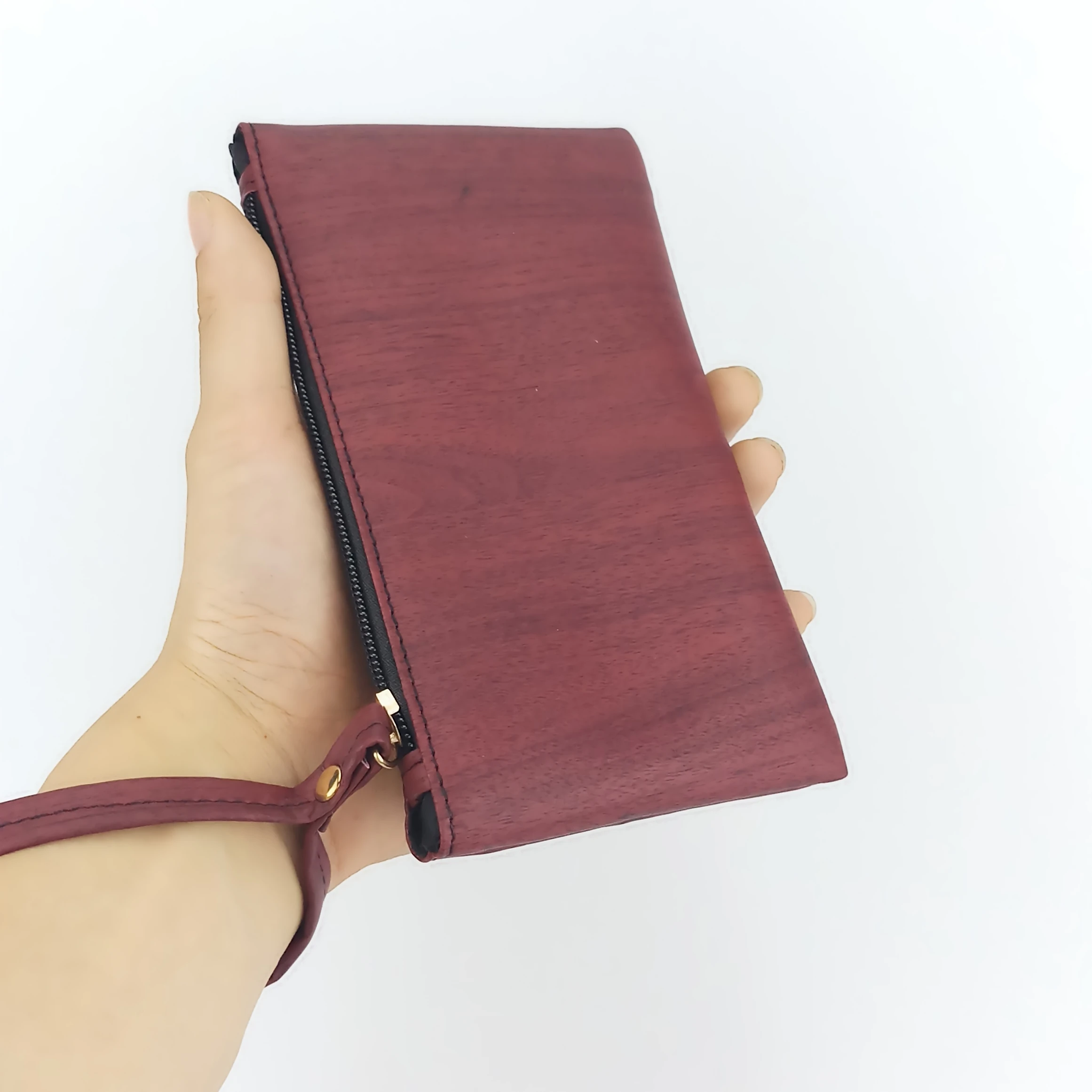 2019 New Fashion Wood Pattern Coin Purse Men Women Wallets Pu Leather Bag Zipper Small Clutch Phone Holder Wristlet Slim Handbag | Багаж и
