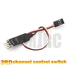 3RD модель автомобиля светильник 3 канала светодиодный светильник панели переключателя системы 3CH будет выключаться через дистанционный пульт автомобильный светильник вертолетного контроллера FUTABA TQI