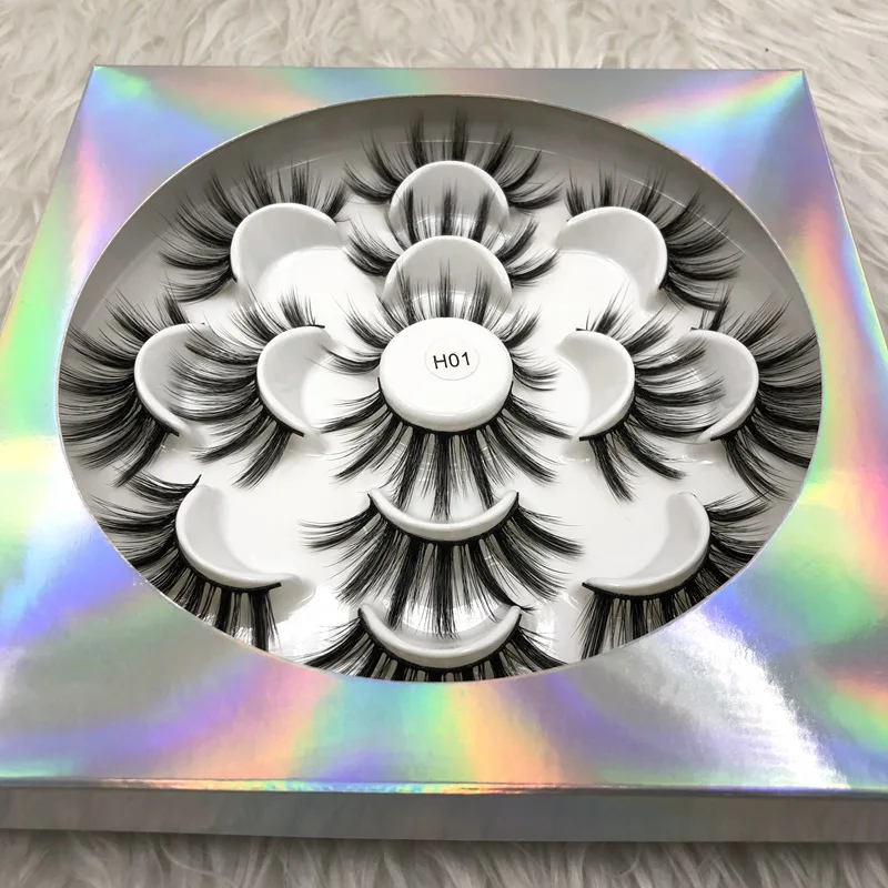Buzzme 3D ресницы из искусственной норки голографическая коробка натуральные