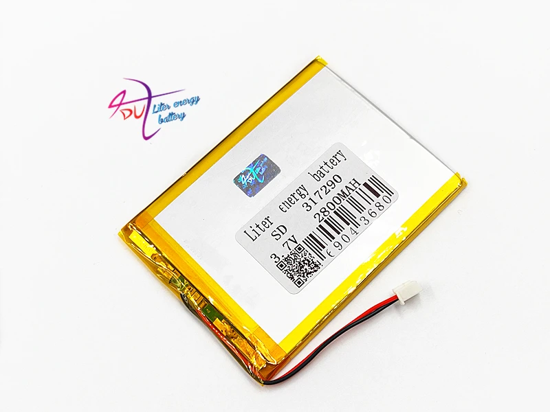 XHR 2P 2 54 10 шт 317290 3 7 в 2800 мач 307090 полимерная литиевая батарея DIY мобильный источник
