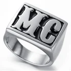 Классический модный мужской высококачественный металлический материал кольцо MC кольцо