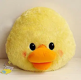 Супер голова милого медвежонка с принтом &quotБольшая Желтая Утка подушка