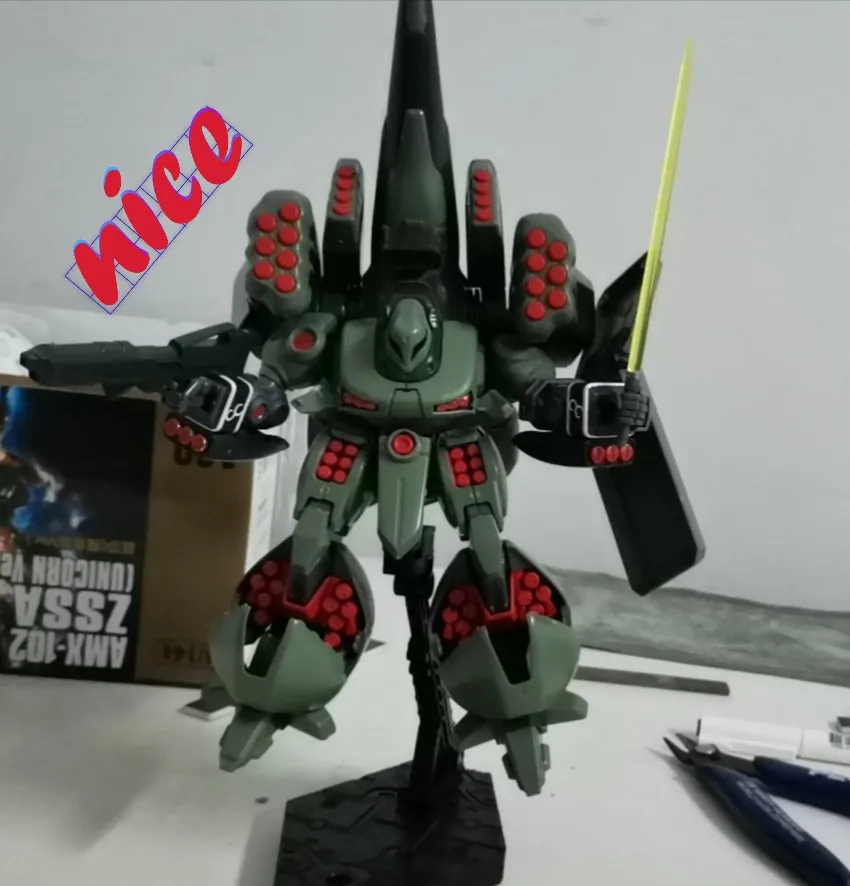 

Аниме японский мобильный костюм DABAN модель 1/144 HGUC 180 AMX-102 Zssa Jiesha Unicon издание сборные модели комплекты фигурки