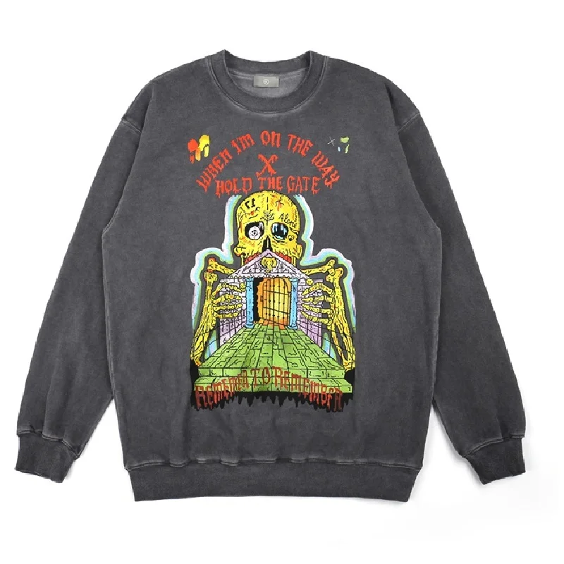 

Толстовка Kanye West сезон 6 xxxtentacion для мужчин и женщин, уличная одежда, свитшот с надписью «очень странные дела», мужская повседневная толстовка...