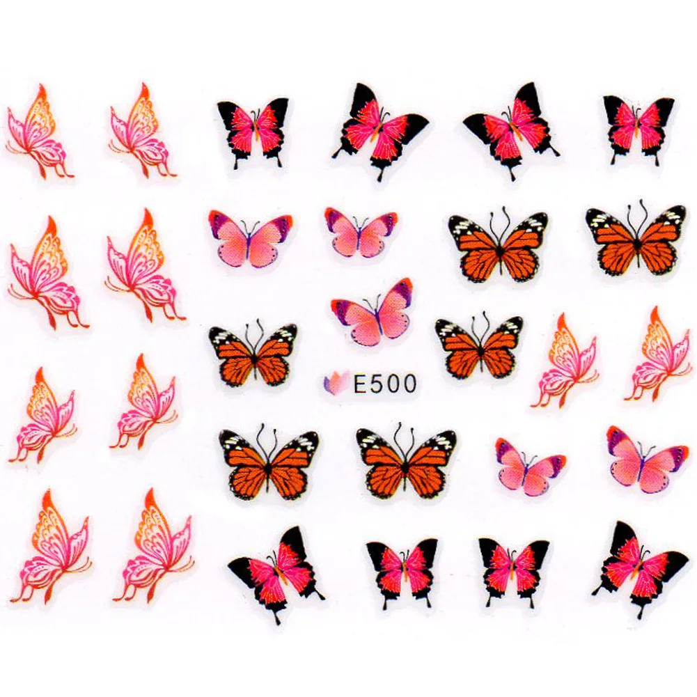 COSCELIA 20 Designs Water Decals Slider Summer Jungle Flamingo Parrot Flora Watermark Nail Sticker Decoration Wraps Manicure |