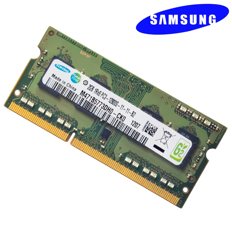 DDR3L PC3L 2G 12800S SAMSUNG оперативной памяти ноутбука ddr3L 1600 МГц pc3L Memoria D Стик для тетрадь