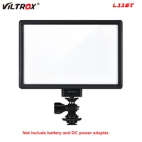 viltrox l116t cri95 super slim dimmable led light panelbi color 3300k 5600k hd display led video light for camera dv camcorder