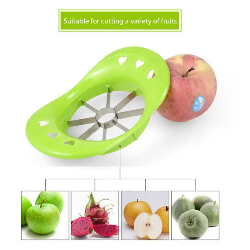 

1PC Fruit Slicer Stainless Steel Apple Pear Slicer Cutter Portable Durable Fruit Shredder Fruit Divider Tool Kitchen Accessories