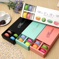 10pcs baking decor chocolate rectangle gift box party supplies macaron packaging boxes 12pack big capacity small pastry for xmas