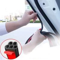 51625mcar door rubber seal strip auto double layer protector trim noise insulation for hood trunk tail cover sealant accessory