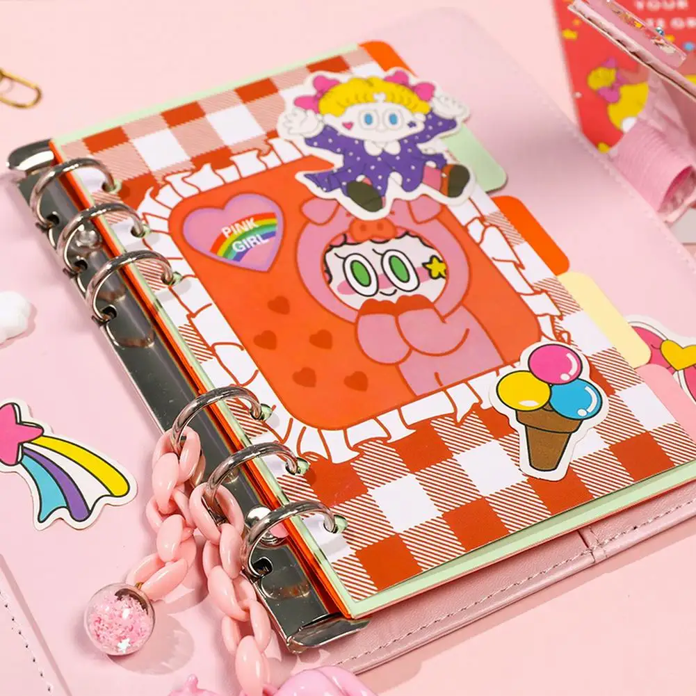 

Loose-leaf Notebook DIY Writing Bookmarks Portable Students School Stationery Writing Notebook Business Travel Diary