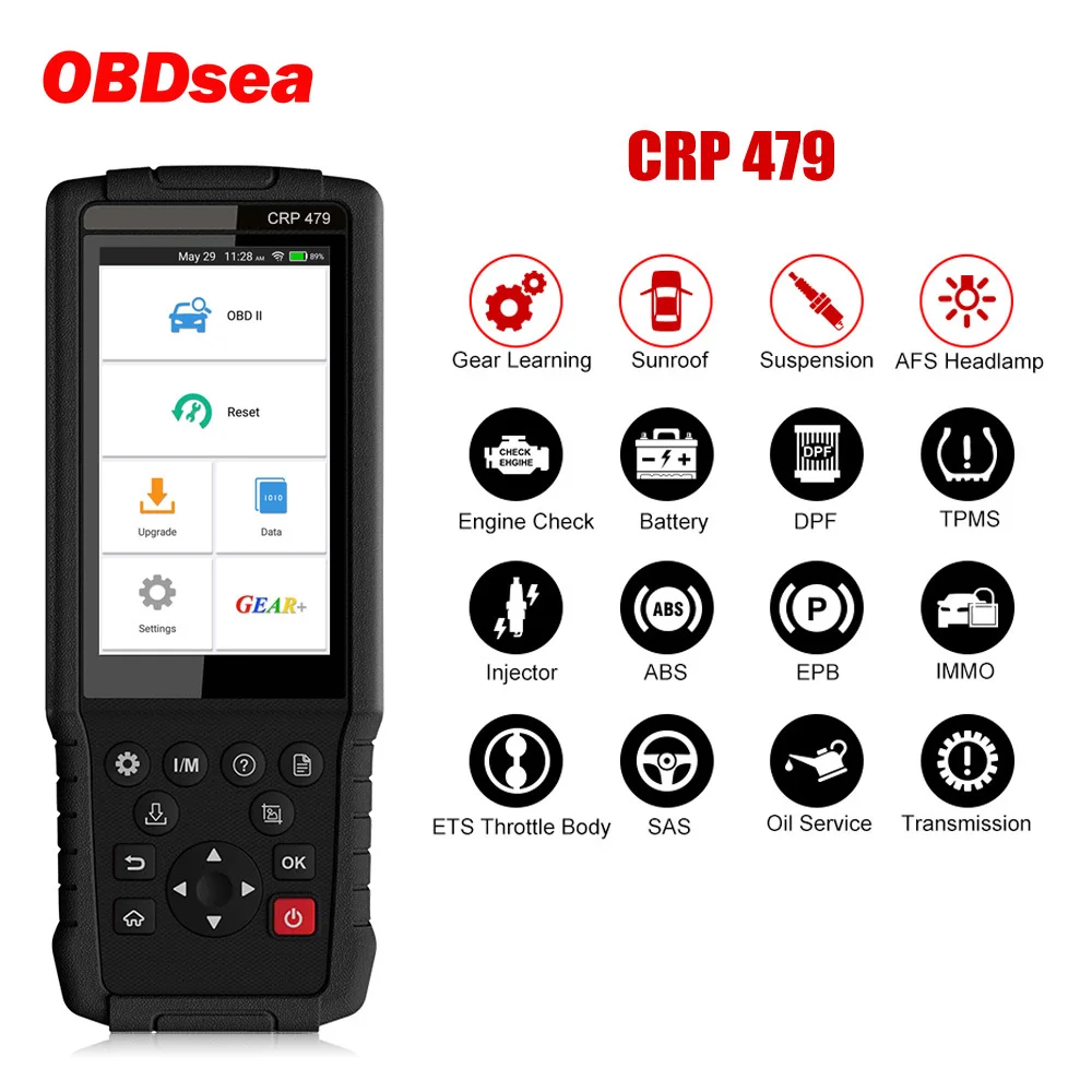 Launch X431 CRP479 OBD2 сканер ABS EPB DPF масло SAS сброс автомобильный диагностический