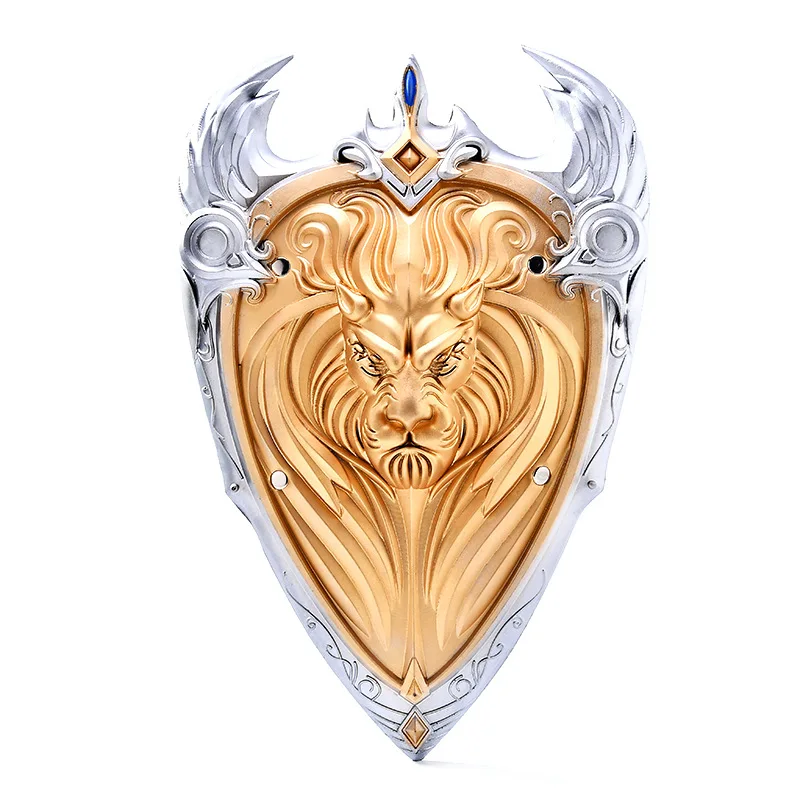 

Cosplay 1:1 Gold Lion King Justice Royal Guard Shield Action Figure Model Brave Heart Halloween Cos Prop PU Weapon Gift for Boys