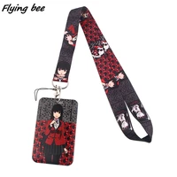 flyingbee the abyss of gambling lanyard card holder student hanging neck phone lanyard badge subway access card holder x1433