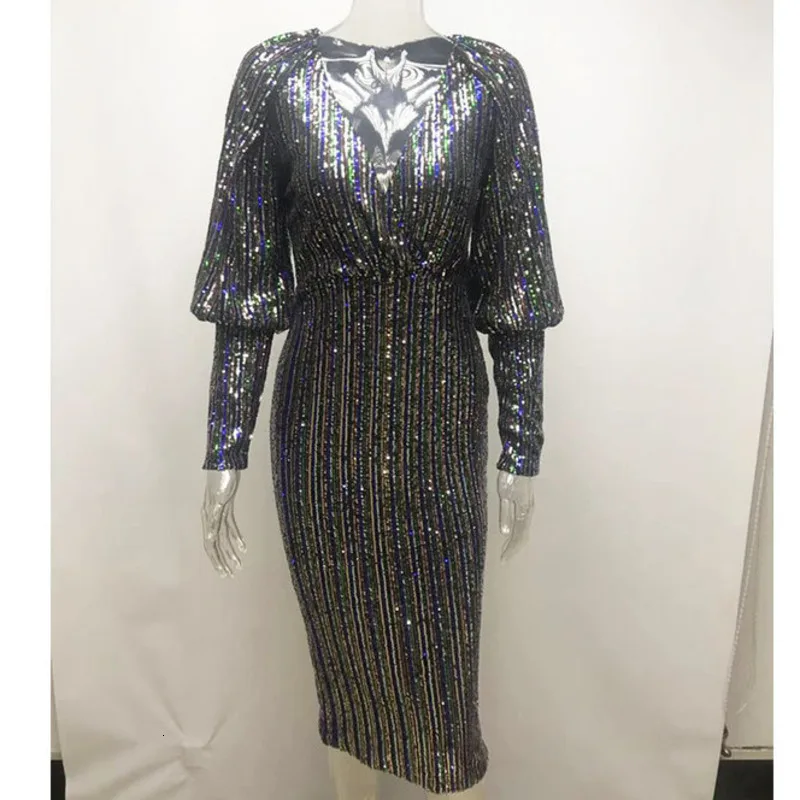 new Long Sleeve glitter rainbow sequin Dress womens sexy dresses party night club ladies clothing vestidos autumn winter bodycon | Женская