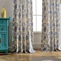 fashion chinese style window curtains for bedroom kitchen living room home decorative drapes custom made
