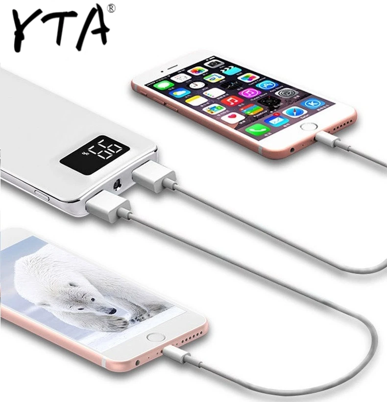 30000 мАч Внешний аккумулятор ЖК дисплей портативный мобильный телефон USB зарядное