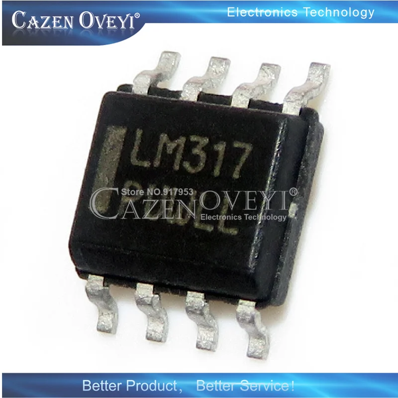 10 шт. LM317LMX LM317LM LM317 LM317LDR2G LM317DR2G LM317DR SOP-8 в наличии | Электронные компоненты и