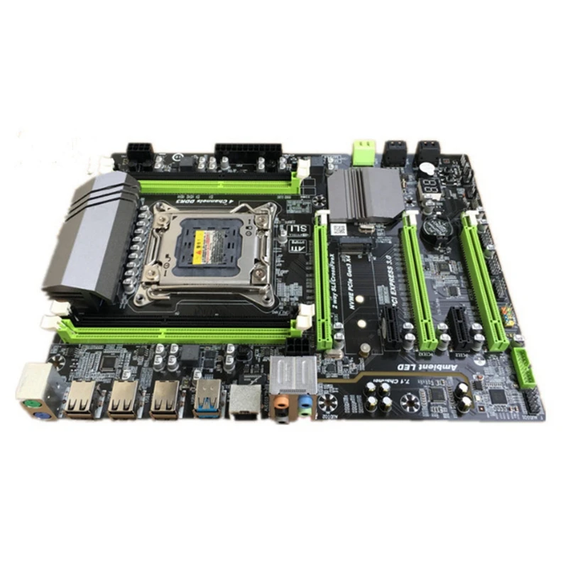 Компьютерная материнская плата X79 LGA2011 USB3.0 SATA3.0 с процессором E5 2650 V2 + кабель
