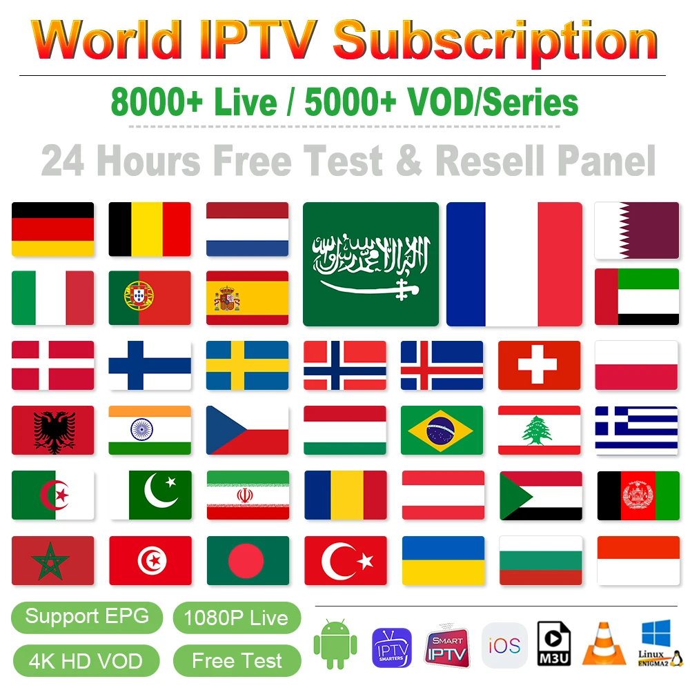 Шведская Европейская IP tv подписка Польша Румыния Нидерланды Бельгия немецкий Канада иврит Дания Словакия Норвегия ТВ каналы