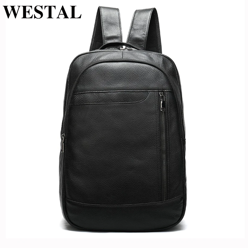 Рюкзак WESTAL мужской из натуральной кожи повседневная школьная сумка дорожный