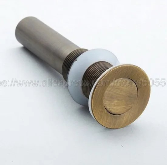 Антикварные латунные стоки, раковина с откидной крышкой, раковина для ванной комнаты, раковина, слив без перелива, аксессуары для ванной комнаты zsd006