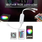 WiFi Smart Led Controller LED RGB Controller LED Lights Controller ИК-пульт дистанционного управления диммером DC5-12V для светодиодной ленты RGB с Alexa Google