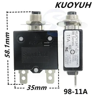 3pcs taiwan kuoyuh 98 series 11a overcurrent protector overload switch