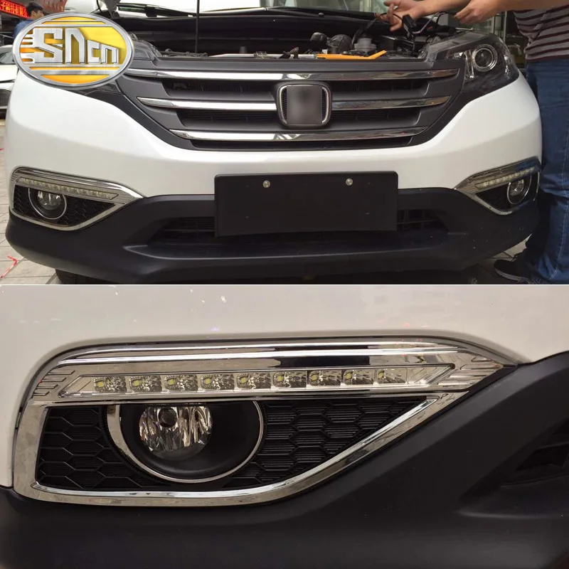 Светодиодный дневные ходовые огни для Honda CR-V CRV 2012 2013 2014 DRL противотуманная фара