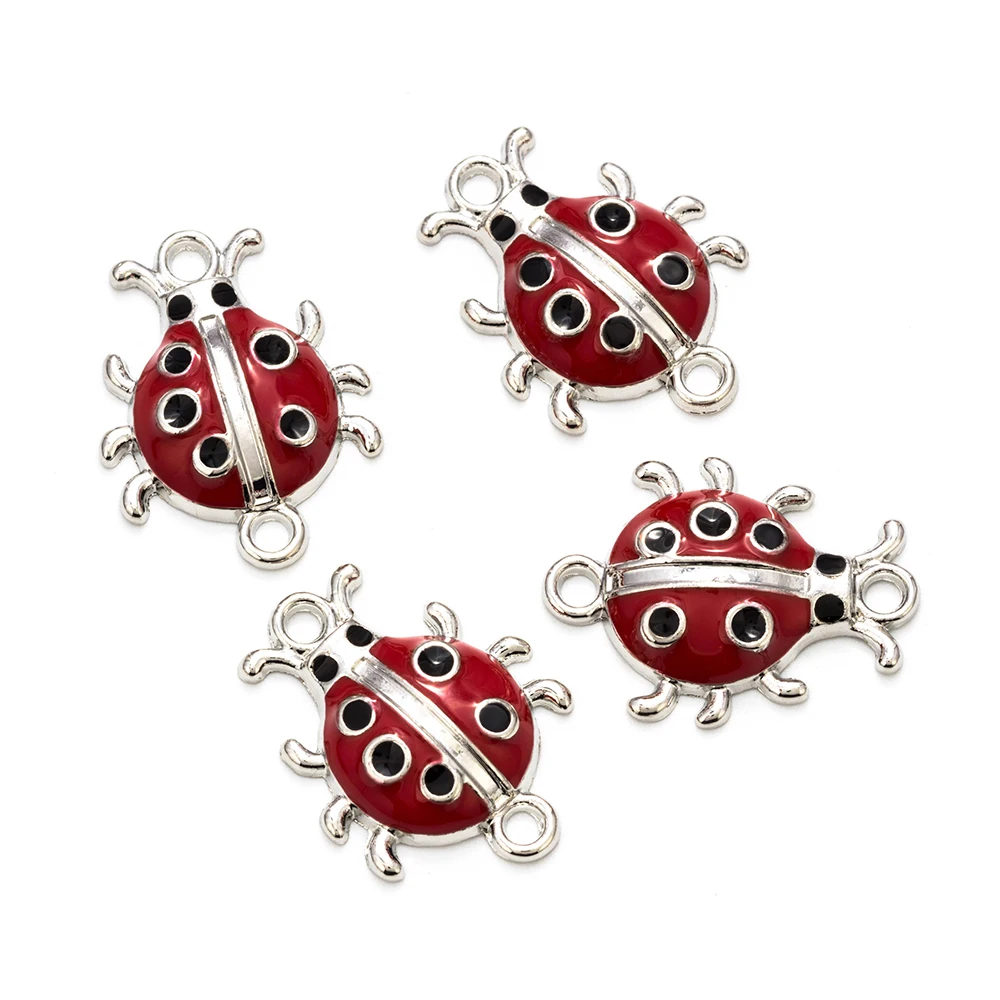 Meibeads 6 шт./лот модные подвески с божьей коровкой Подвеска из сплава подходит для
