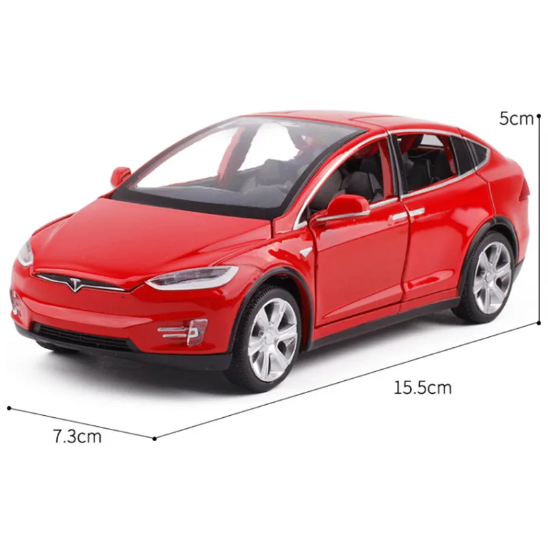 Новая 1:32 Tesla модель X автомобиля из сплава Diecasts & Toy транспортные средства