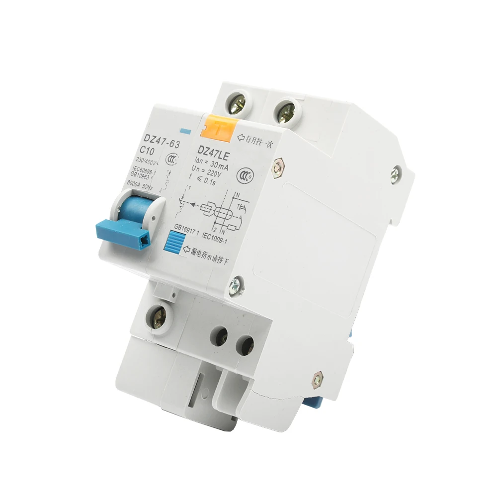 Фото DZ47LE 63 1P + N 10A 16A 20A 25A 230V ~ 40A 50A 63a 50/60 гц автоматический выключатель остаточного тока DZ47LE 63 1P + N 10A 16A 20A 25A 230V ~ 40A 50A 63a 50/60 гц автоматический выключатель остаточного тока