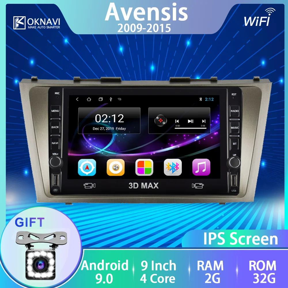 Автомобильный радиоприемник для Toyota Camry 2006 2011 USB Android 9 0 Авторадио No 1 2 Din Wi Fi