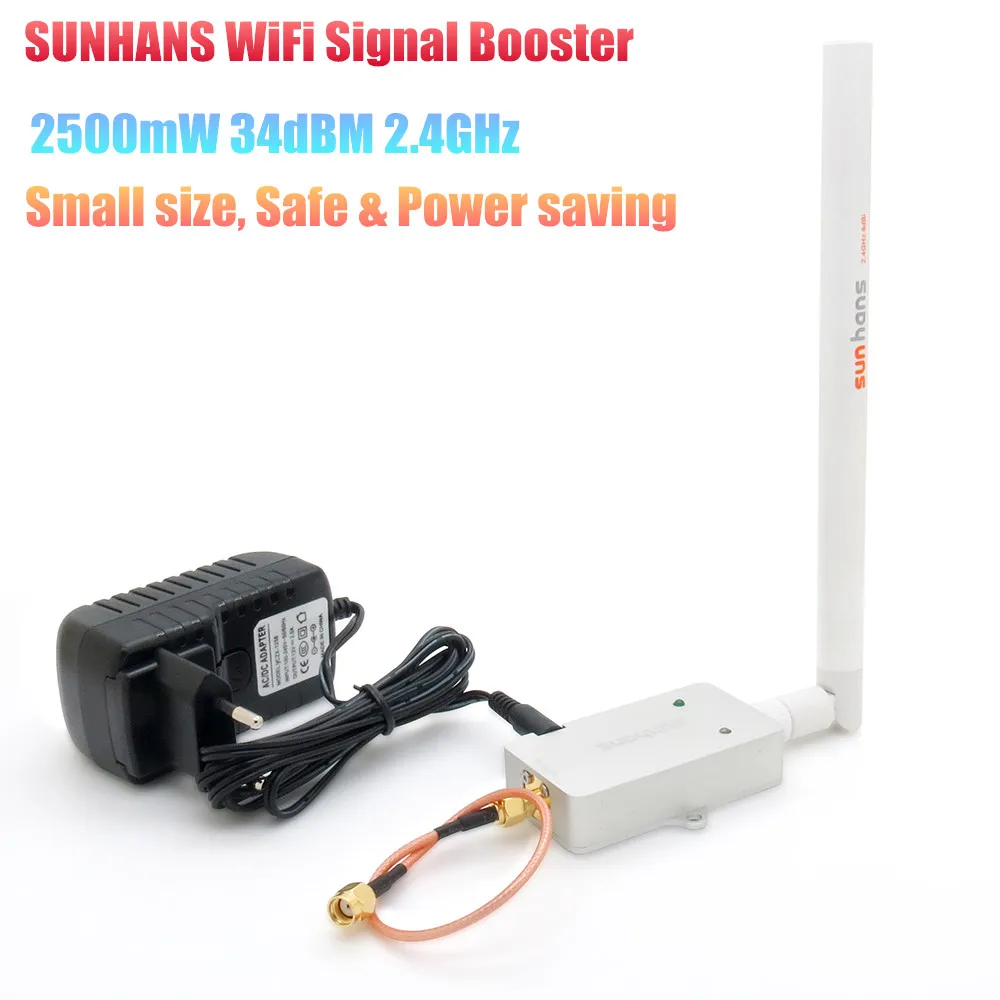Sunhans SH 2500 Wi Fi усилитель сигнала 2 4 ГГц мвт 34dBm IEEE 802.11b/g/n Беспроводной