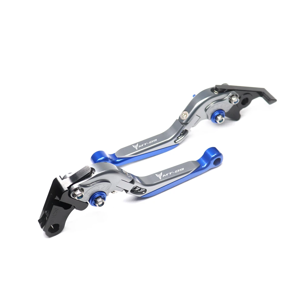 

Brake Clutch Lever Titanium+Blue Folding Extendable Motorcycle logo MT-09 For YAMAHA MT-09 MT09 Tracer FZ-09 2014-2020 15 17 19