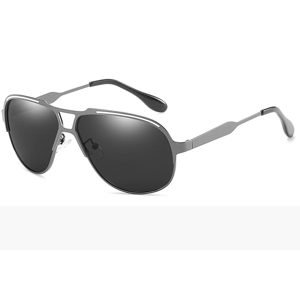 grey grey ELITERA фирменный дизайн мужские поляризованные солнцезащитные очки металлические мужские солнцезащитные очки для вождения квадратные Оттенки UV400 Мужские очки - Цвет линз: grey grey