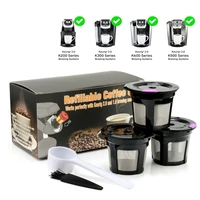refillable keurig coffee capsule reusable k cup filter for 2 0 1 0 brewers kcup reusable for keurig machine k carafe