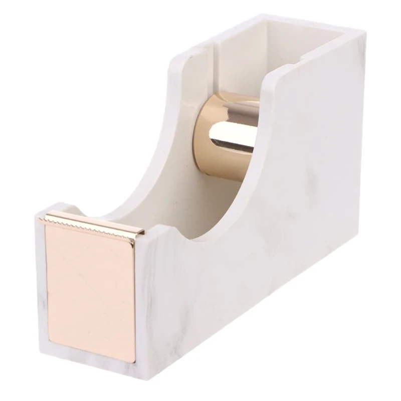 Мраморная настольная Клейкая Лента Диспенсер резак основной офис школьные