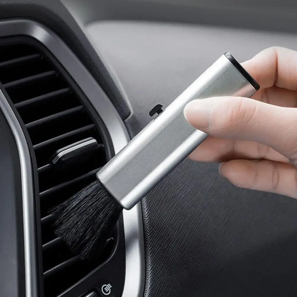 

1PC Car Conditioning Air Outlet Brush Retractable Cleaning Soft Small Plastic Cleaning Brush Keyboard Brush Computer H2S5