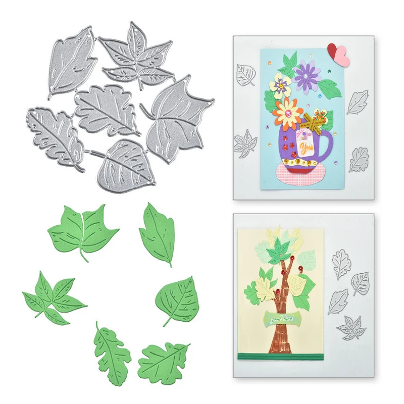 Металлические штампы Eastshape с листьями растение кленовый лист Скрапбукинг для